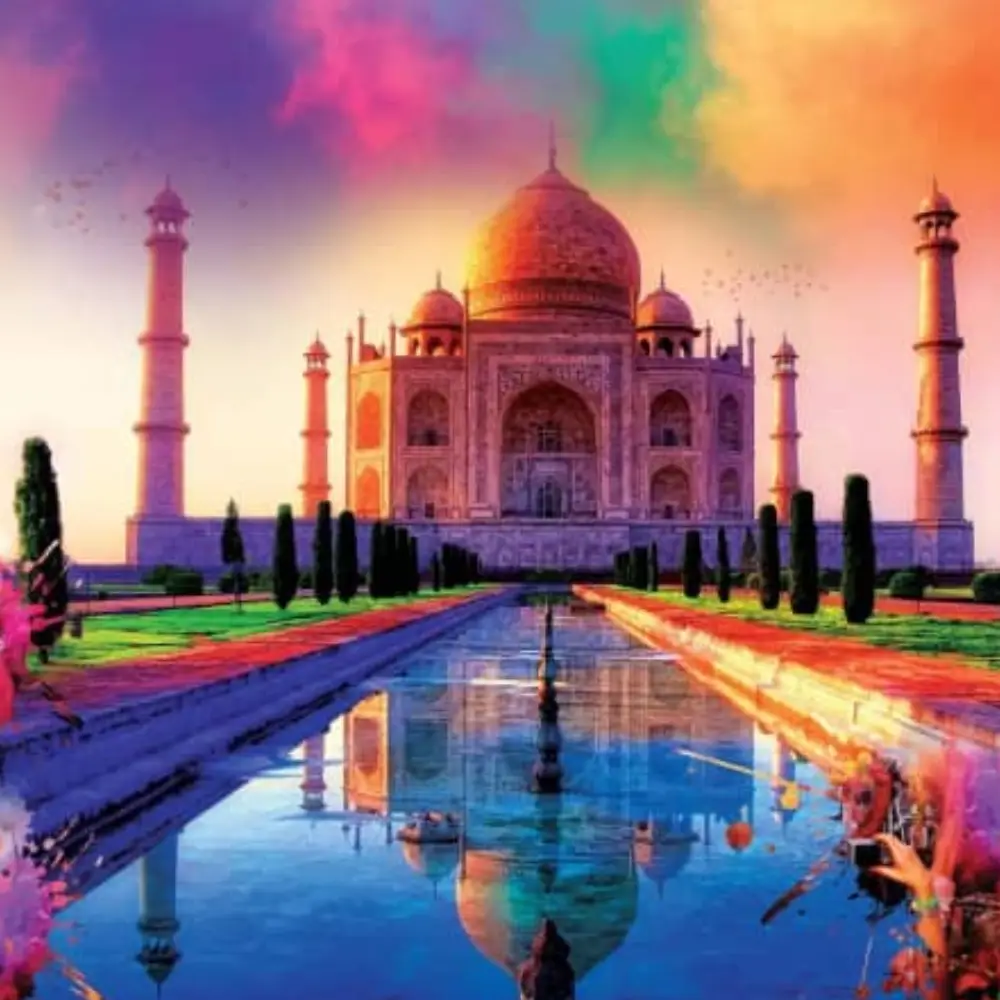 Private Golden Triangle Tour with Holi Festival
